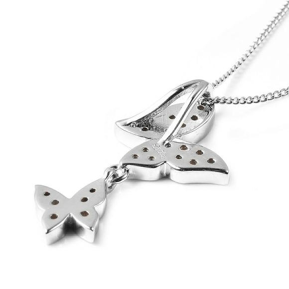 BUTTERFLY MOISSANITE NECKLACE - Picture 4 of 6